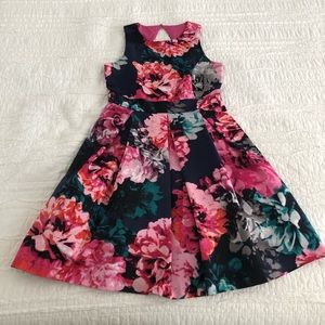 Eliza J pink floral short dress